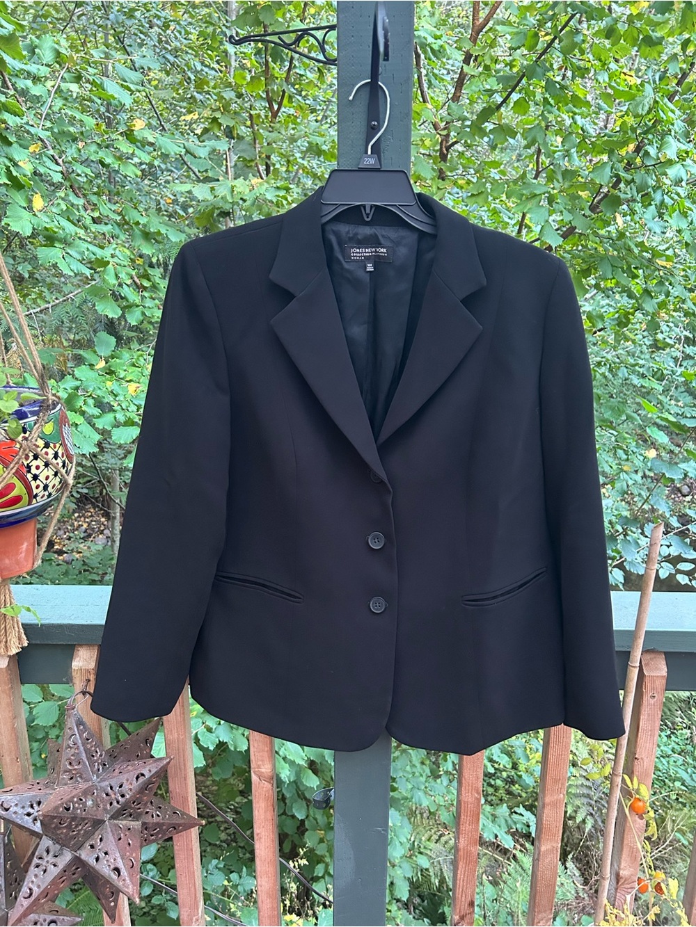 Jones NY Platinum Classic Black Women's Blazer